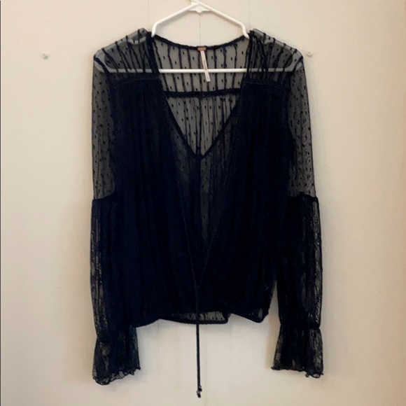 Sheer free people blouse - Picture 1 of 4